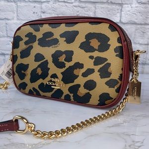 SALE Coach Leopard Print Isla Crossbody